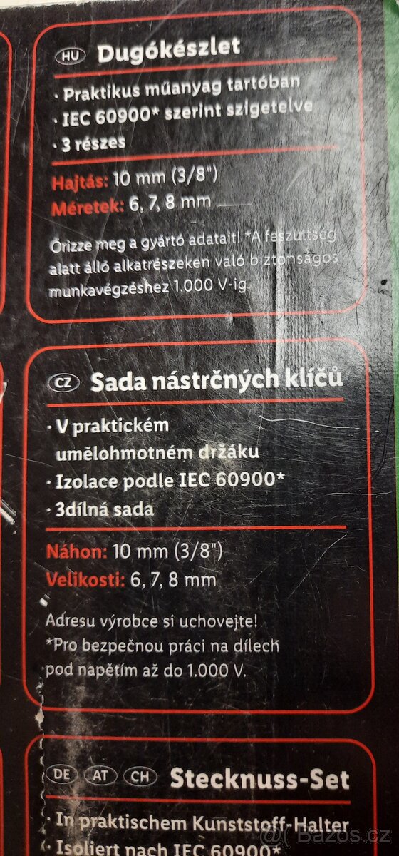 Sada nastrcnych klíčů 1000v - 2
