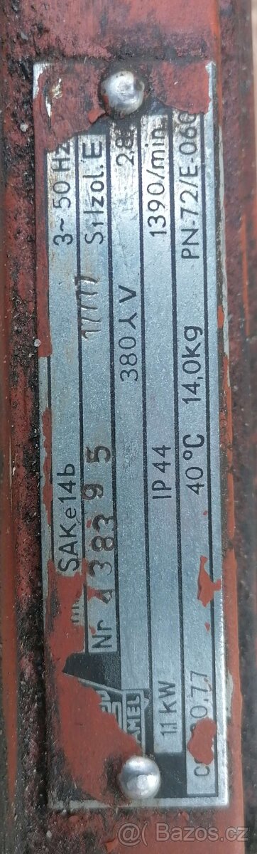 Elektromotor 1,1kW, 1390ot/min - 2