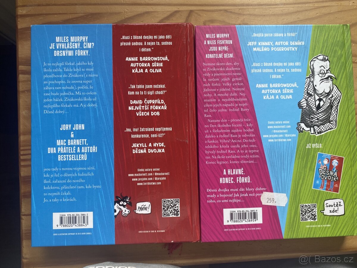 První dva díly knižní série Děsná dvojka - 2
