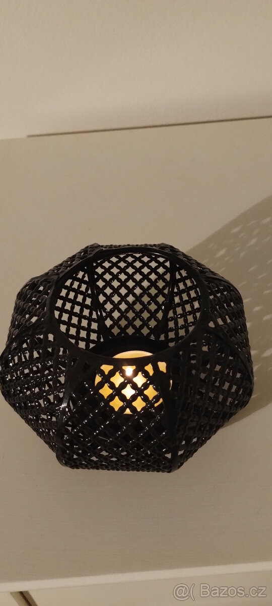 zajímavý svícen na čajovou svíčku - 2