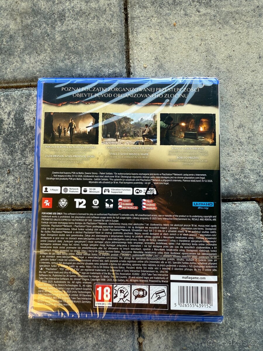 Mafia Domovina PS5, nerozbalená. - 2