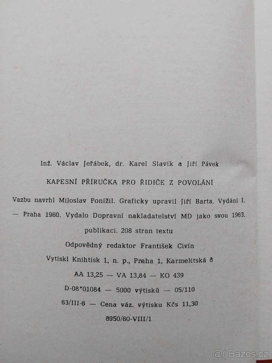Jeřábek, Slavík, Pávek: Kapesní příručka pro řidiče z povolá - 2