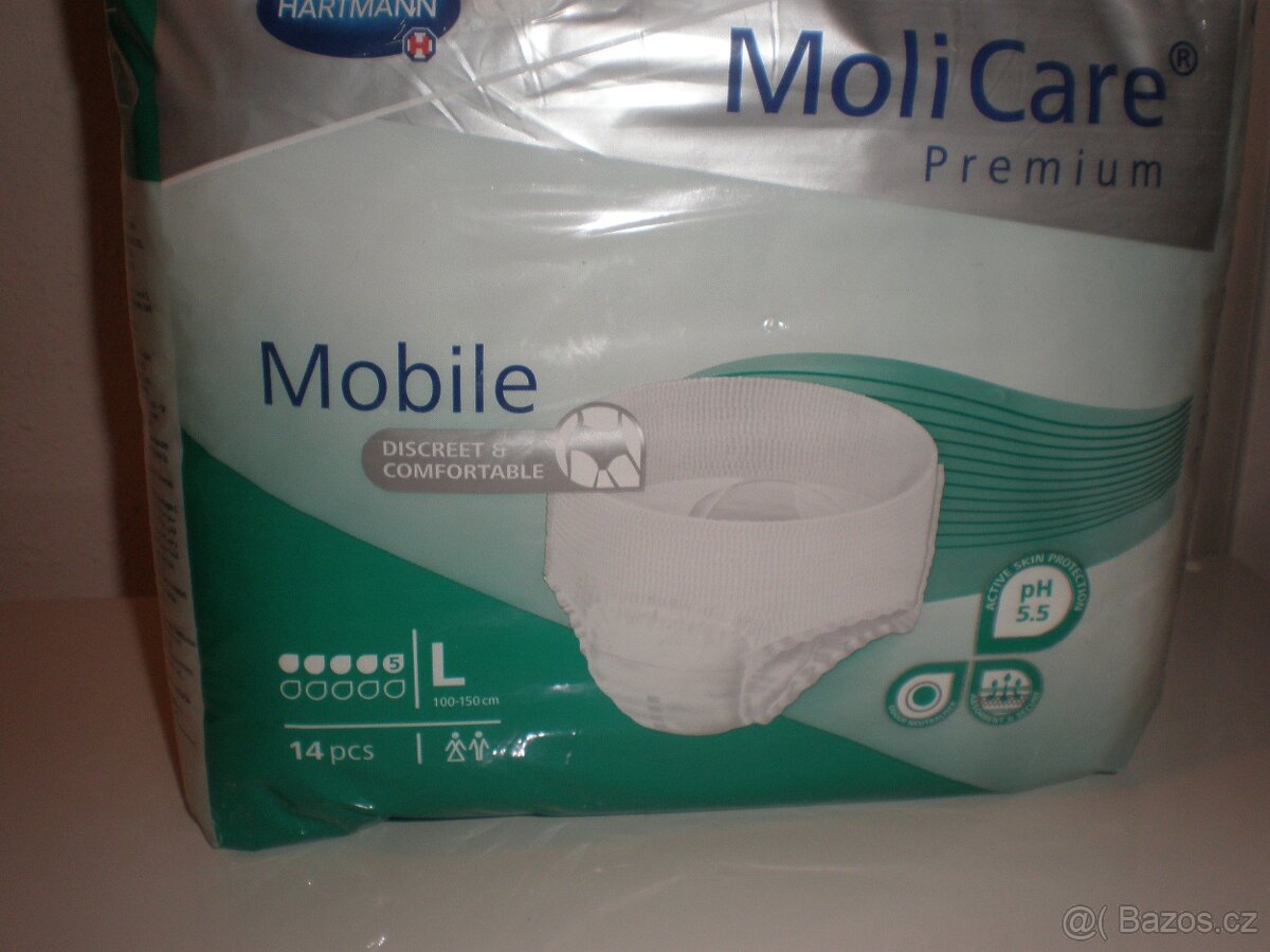inkontineční kalhotky dámské natahovací Moli Care Premium - 2