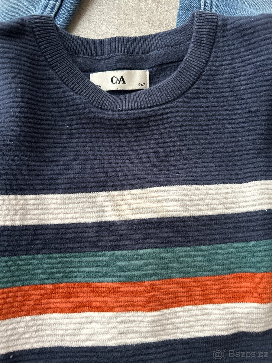 Set oblečení kluk 9let, kalhoty svetr - 2