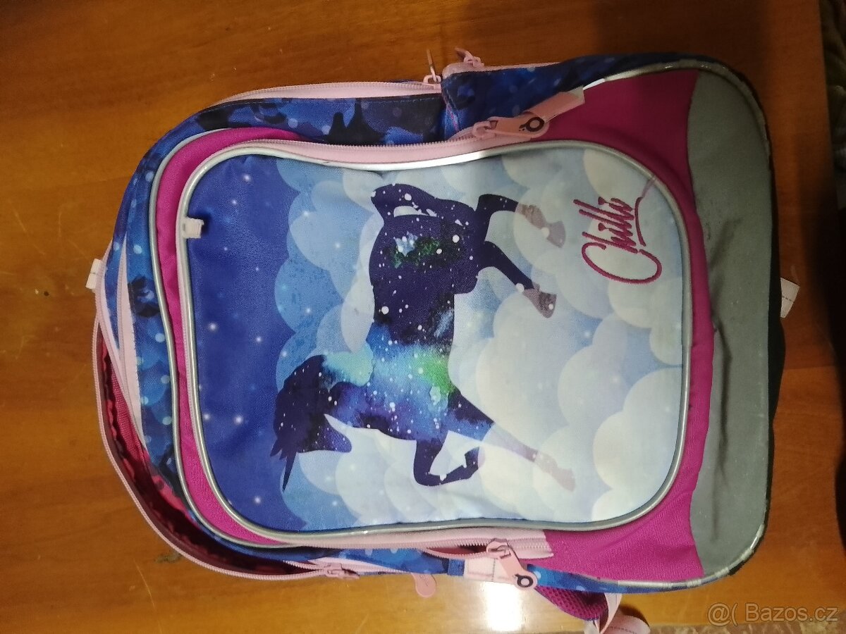 Školní dívčí aktovka TOPGAL + penál + sáček - 2