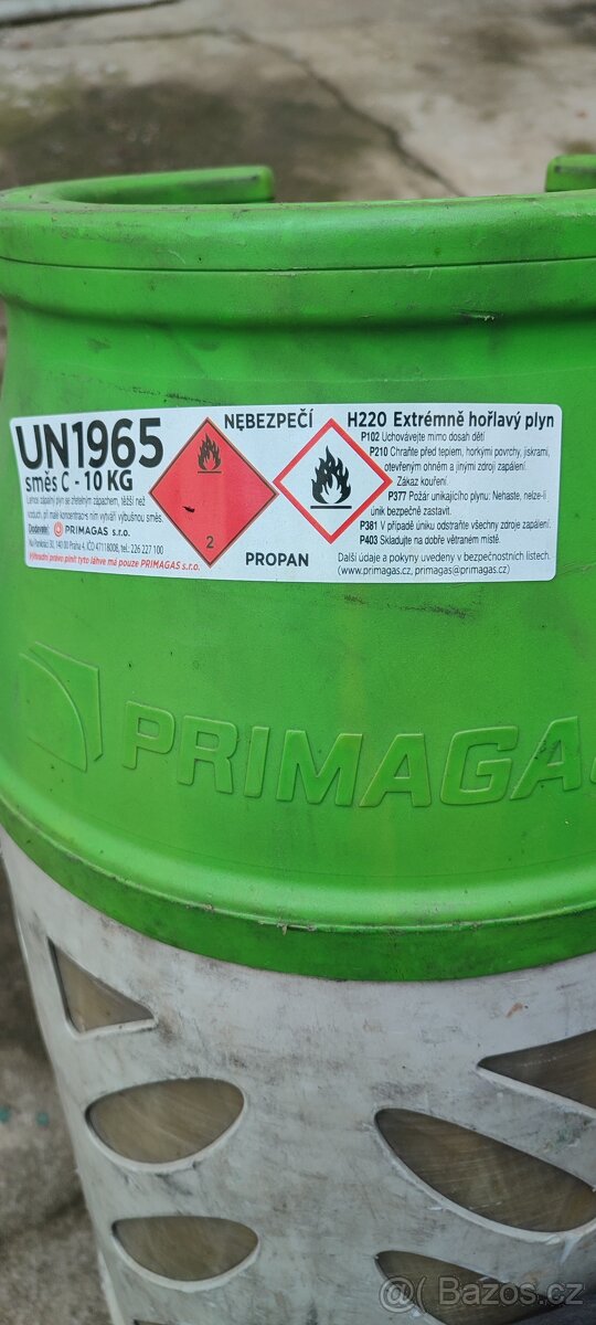 Prodám PB plynovou láhev 10kg - 2