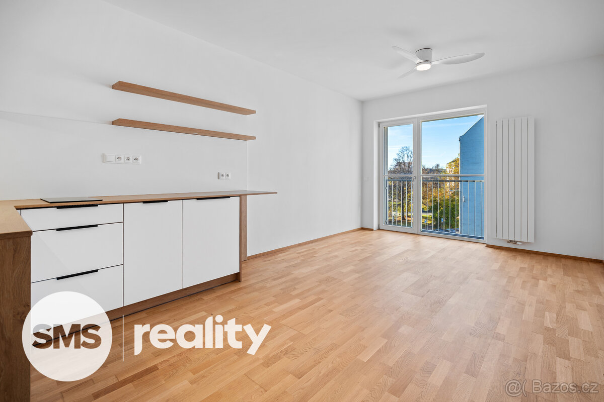 Pronájem moderního bytu 1+kk, 32 m² – Nové Lauby, centrum Os - 2