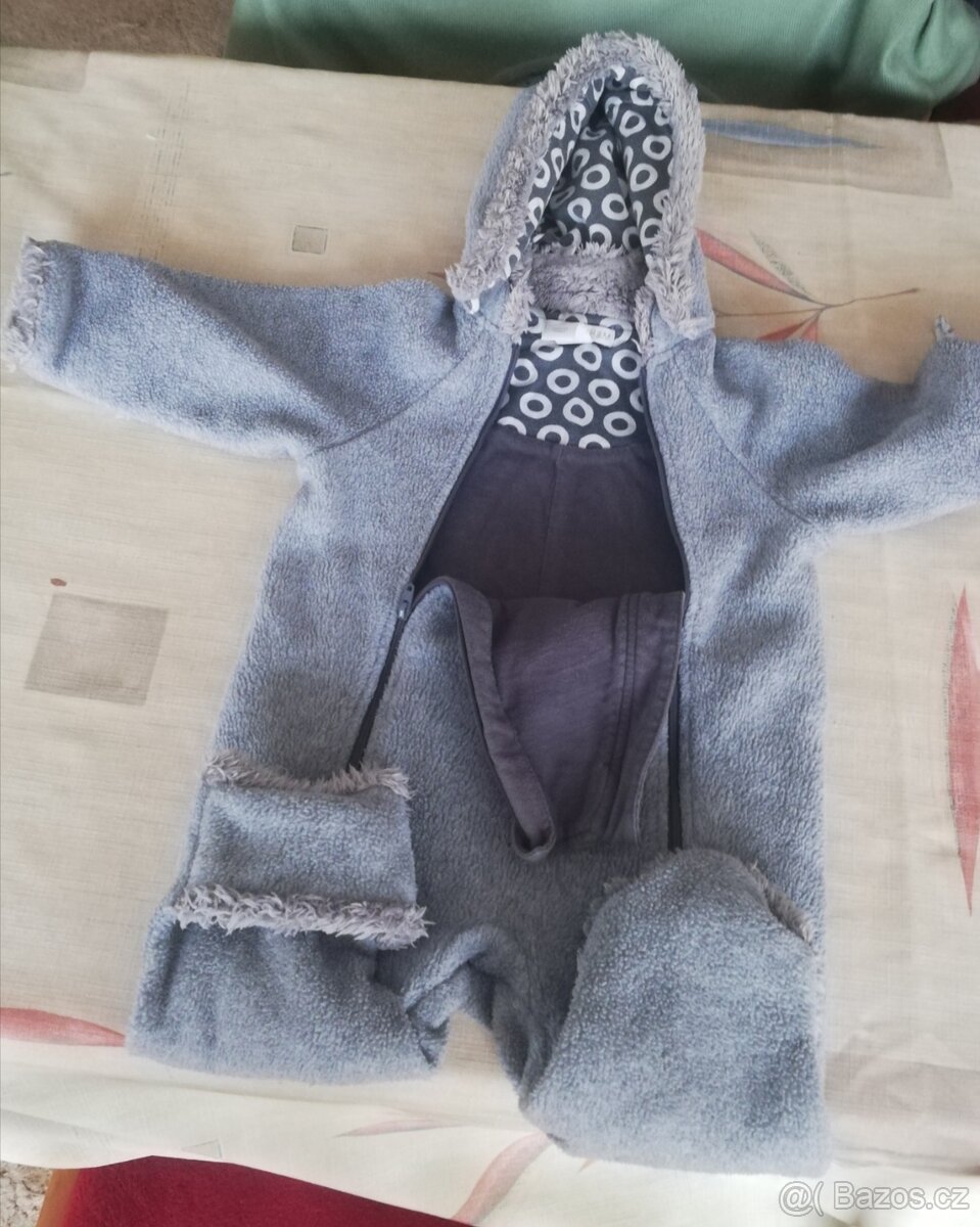 Chlupatý overal na 2-4 měs. - 2