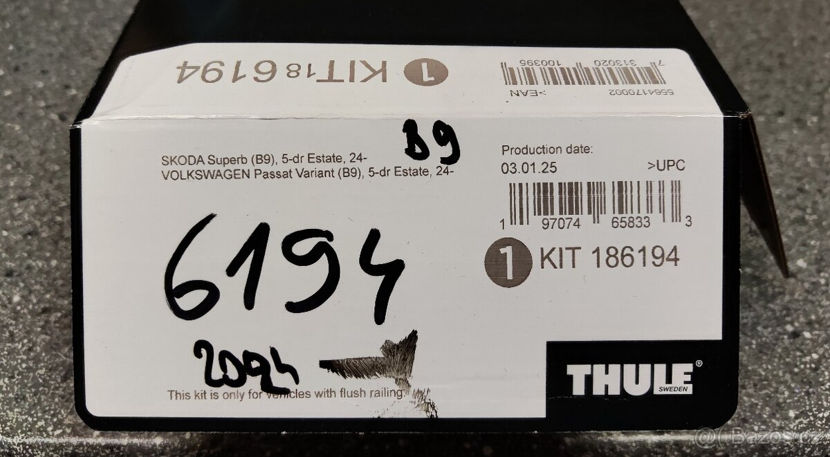 Příčníky Thule VW Passat Variant B9 / Škoda Superb Combi B9 - 2