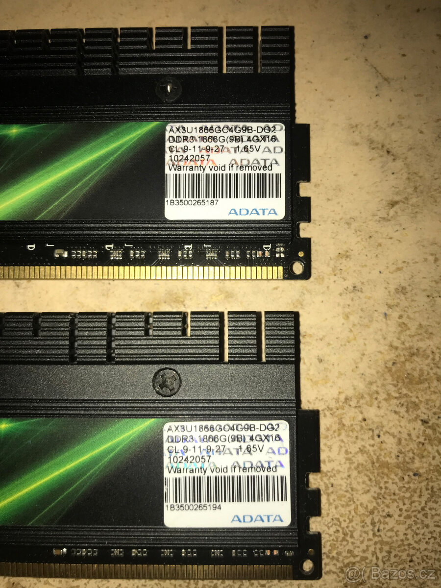 RAM ADATA Gaming 8GB (2 x 4GB) DDR3 1866 (PC3 14900) - 2