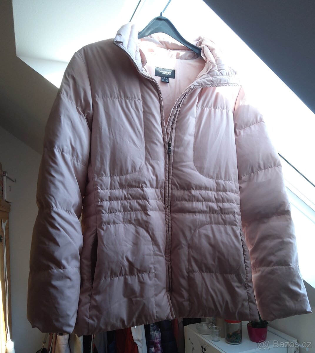 Starorůžová péřová bunda - 2
