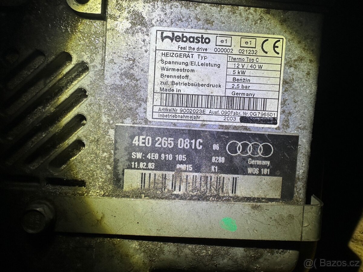 Audi a8 d3 webasto - 2