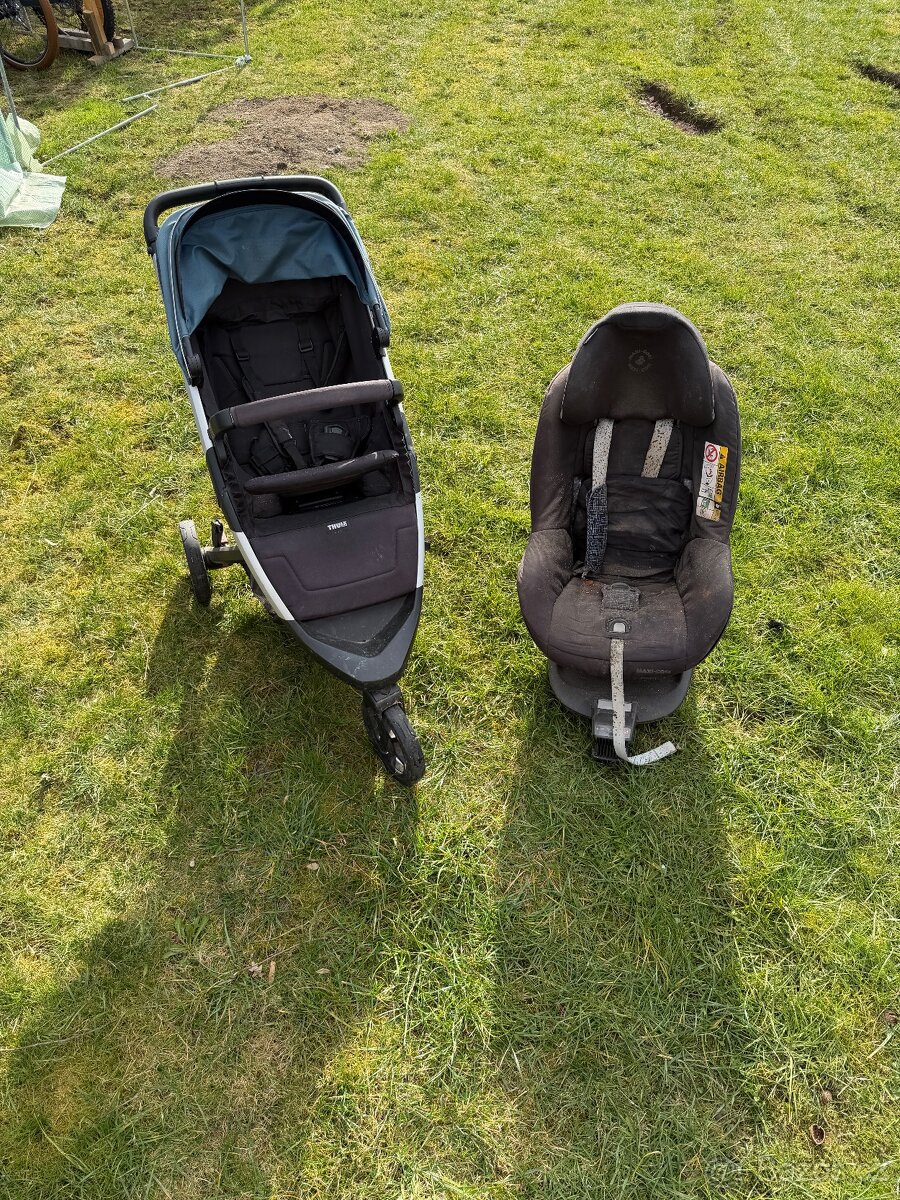 Kočarek thule a autosedačka - 2