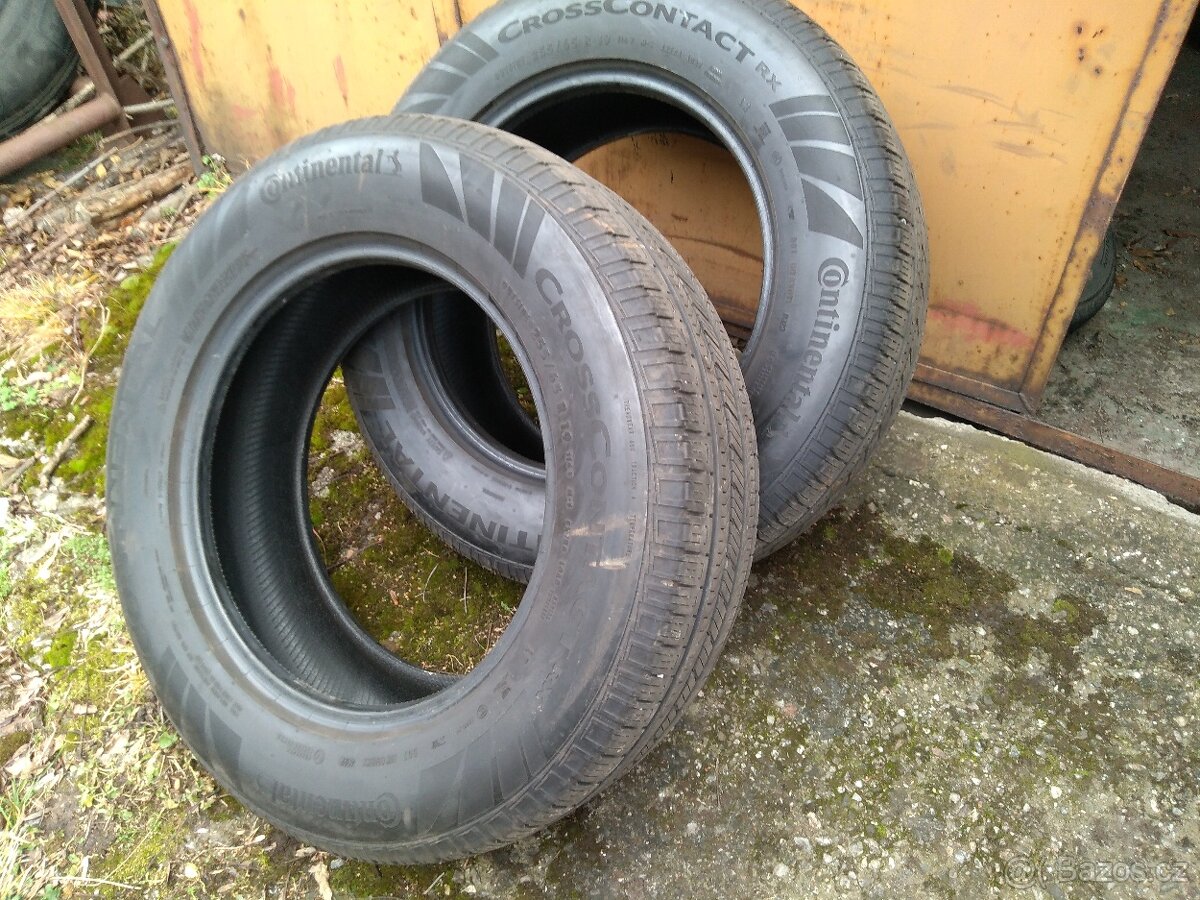 Prodám 2 pěkné letní gumy Continental 255/65 R19