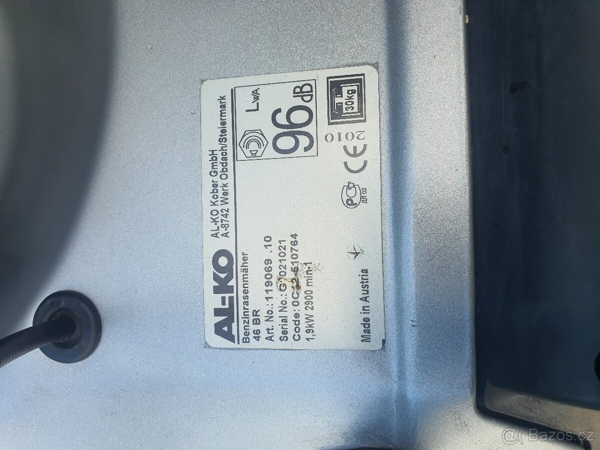 Sekačka Al-ko s pojezdem - 2