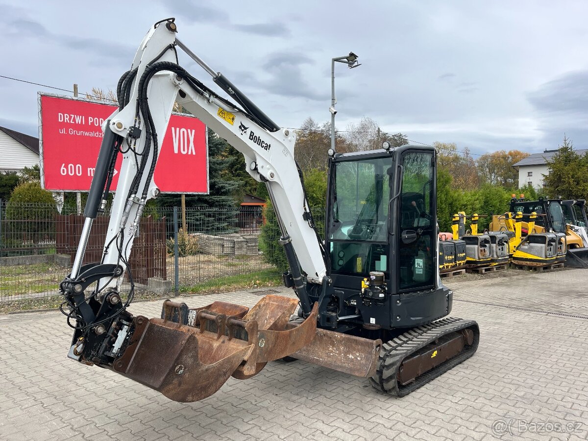 Minibagr minirypadlo Bobcat E35z, Powertilt Kubota CAT - 2