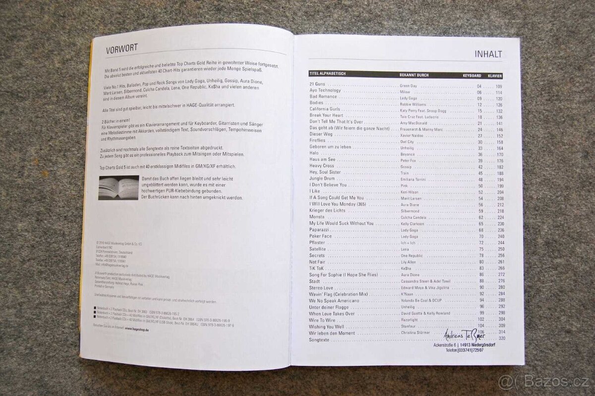 Top Charts Gold 5 - noty pro klavír, keyboard, kytaru - 2