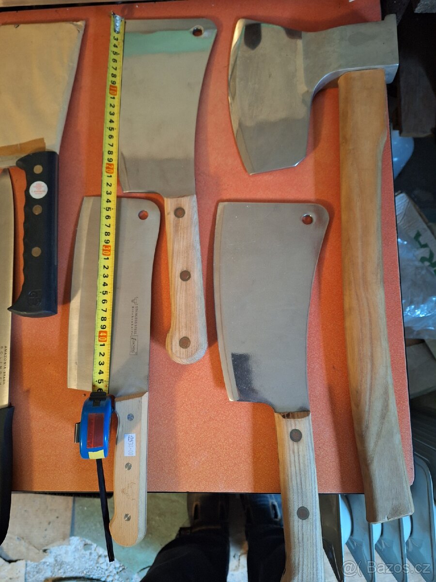 Kuchařské a řeznické profi nože a sekáčky,sekyra - 2