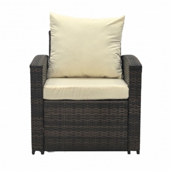 Set zahradního nábytku stolek, 2 x křesla, 2 x sedačka - 2