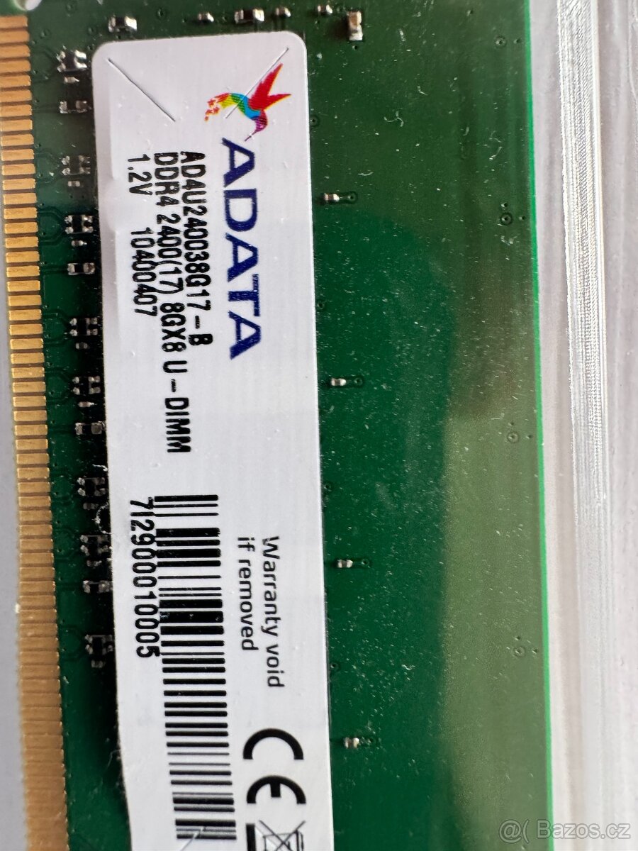 Paměť ADATA 8GB DIMM DDR4-2400MHz - 2