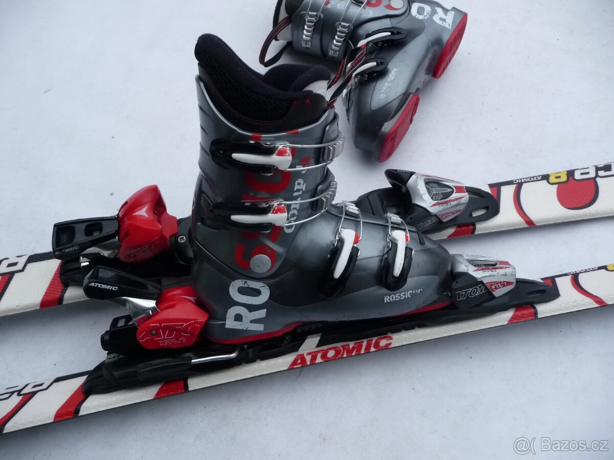 314. Lyže ATOMIC - 130 cm + boty ROSSIGNOL 38 eu - set - 2