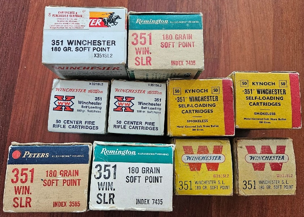 Náboje .351 Winchester Self Loading - 2