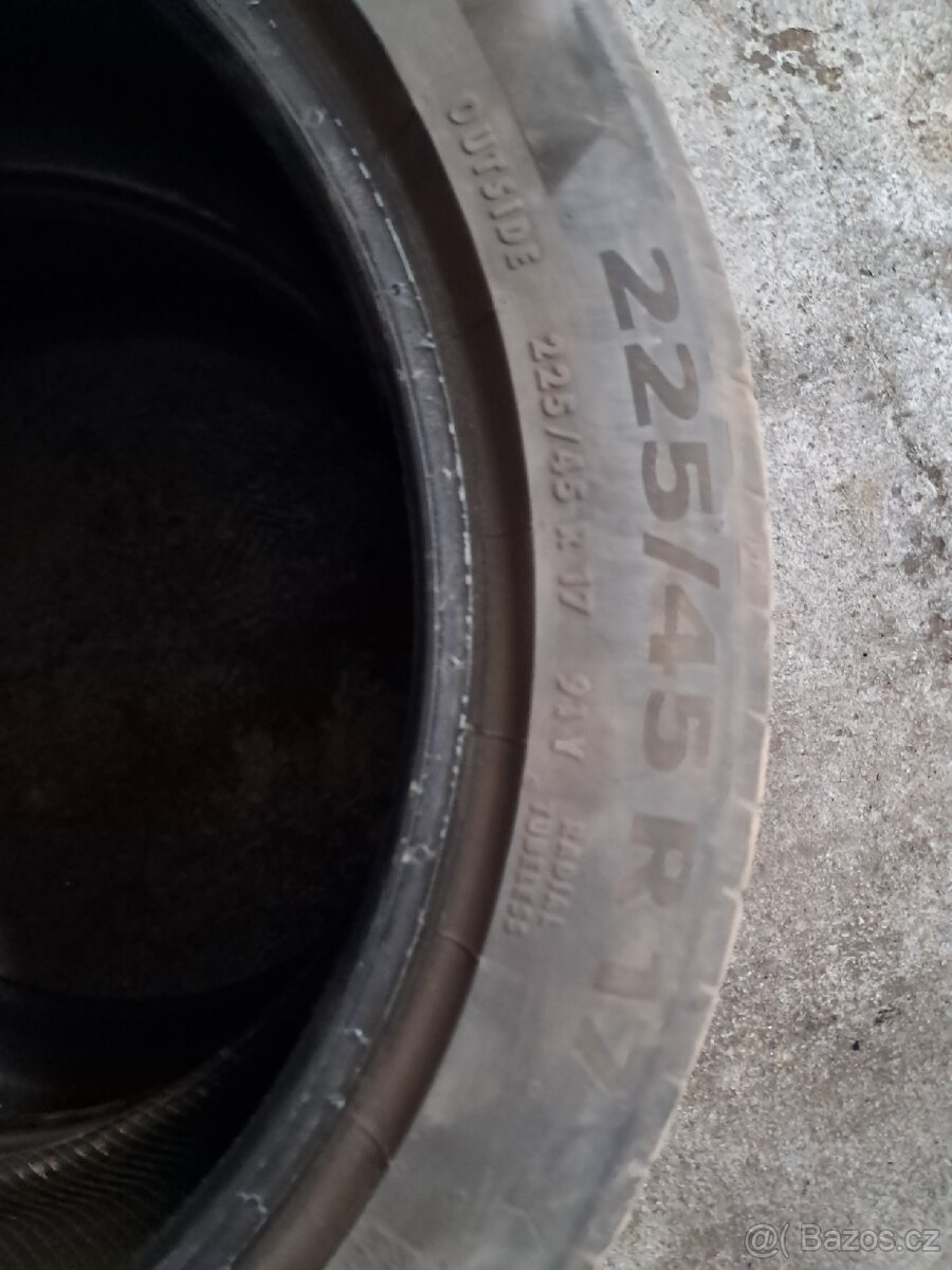 2x letní pneu 225/45R17 - 2
