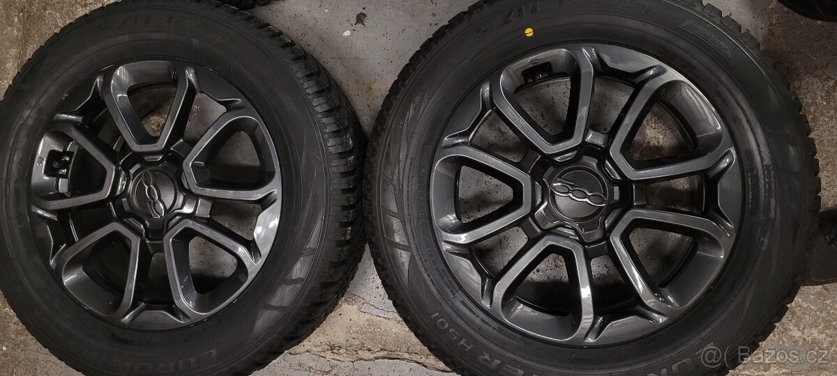 Fiat 500X facelift,16' alu ,zimni, nove,antracit - 2