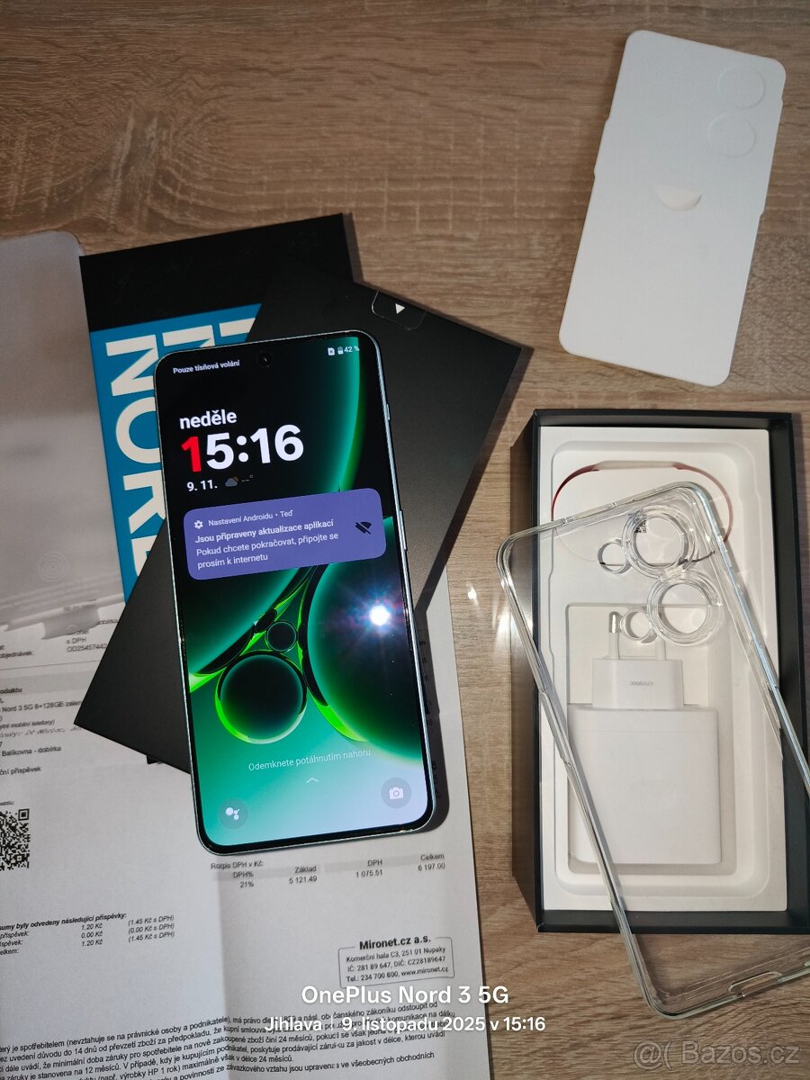 OnePlus Nord 3 5G,128GB, NOVÝ, ZÁRUKA - 2