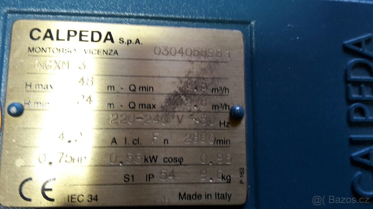 Prodám úplně novou vodárnu CALPEDA MADE IN ITALY - 2