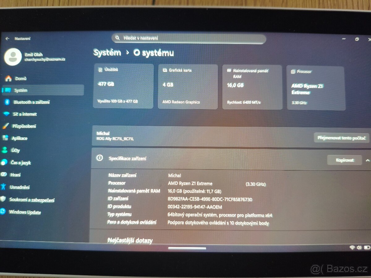 Vyměním ASUS ROG Ally Z1 Extreme - 2