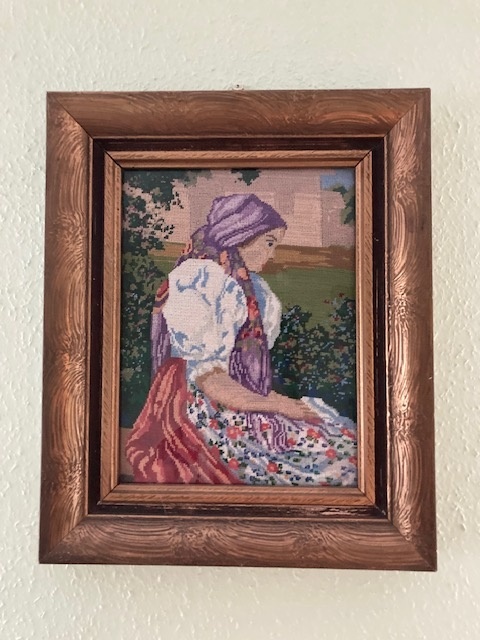 Obraz/ háčkovaný - 2