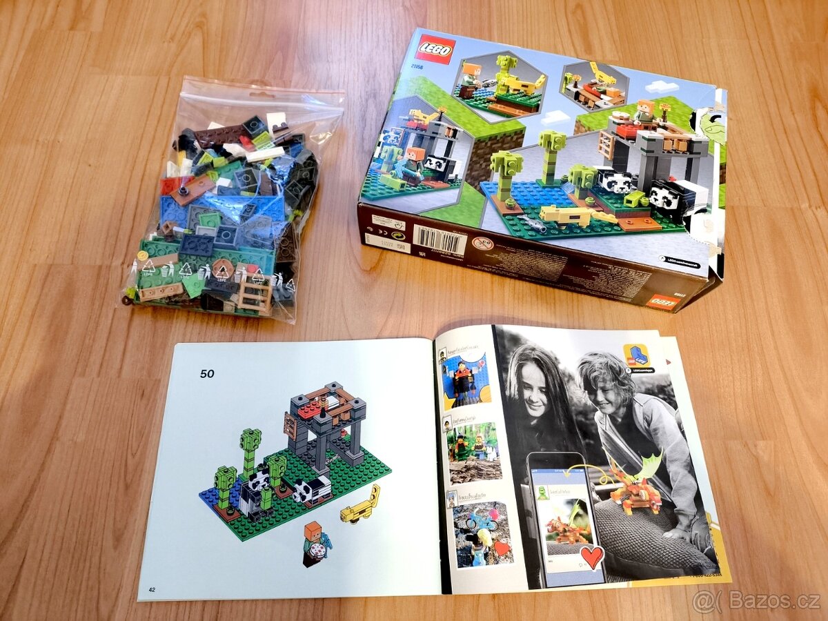 LEGO Minecraft Pandí školka 21158 použitý - 2