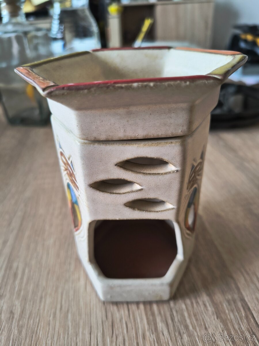 Keramická aromatická lampa s motivem koček - 2