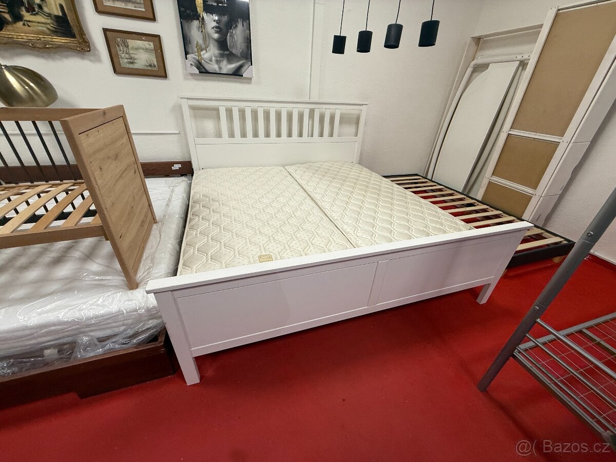 Postel IKEA 200x200 bílá KOMPLET - 2