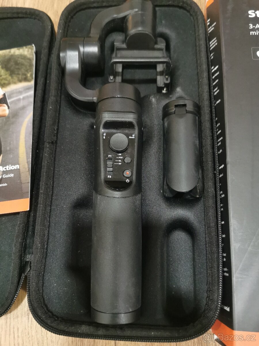 3 osy steadycam stabilizator na akcni kamery - 2