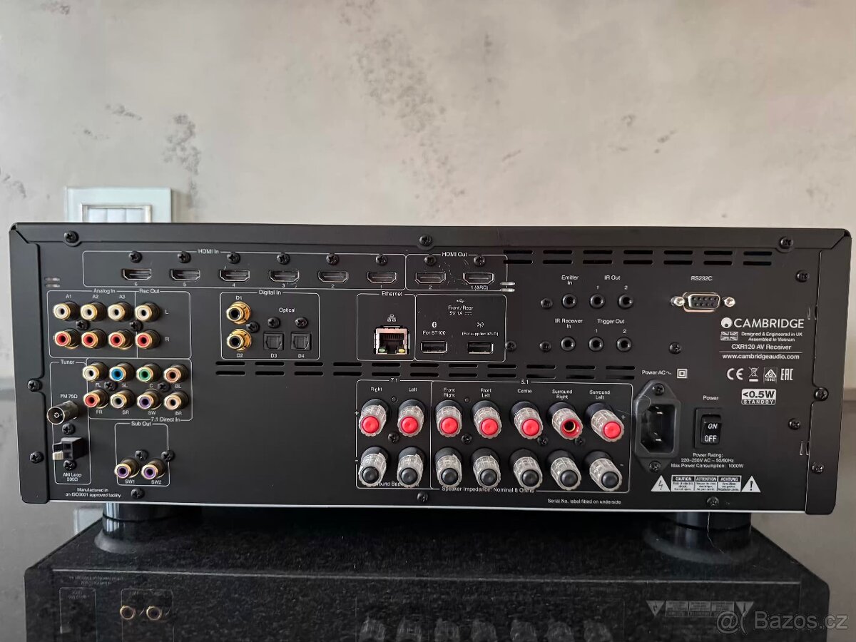 Prodám Cambridge Audio CXR 120 - 7.2-kanálový AV receiver - 2