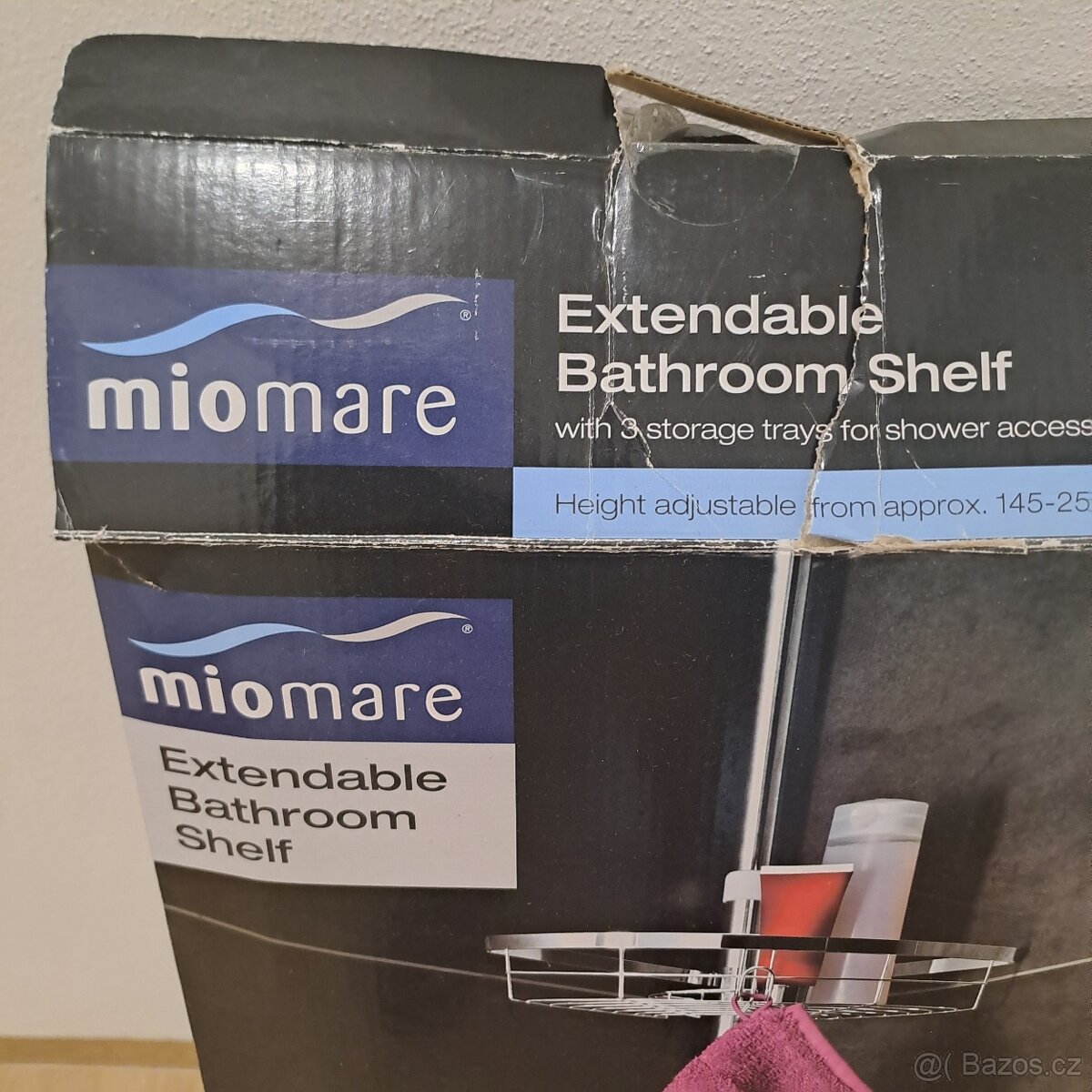 Teleskopický koupelnový držák - nový - 2