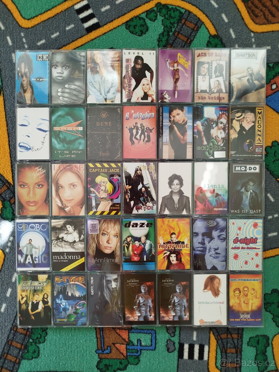 Sbírka originálních kazet z 90. let - 2