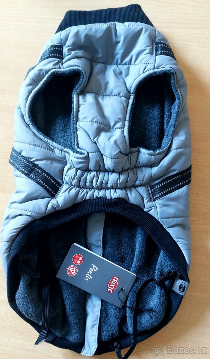 Bunda s postrojem S 40 cm šedá - 2