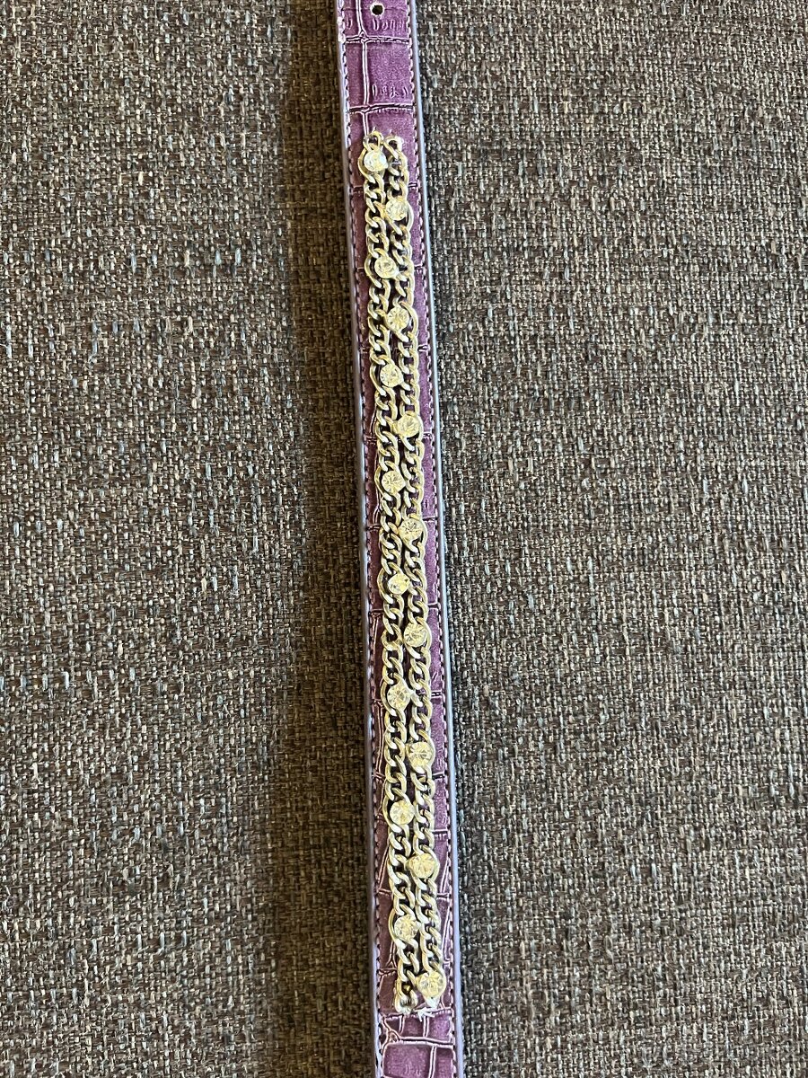 Obojek s kamínky a řetízky - 2