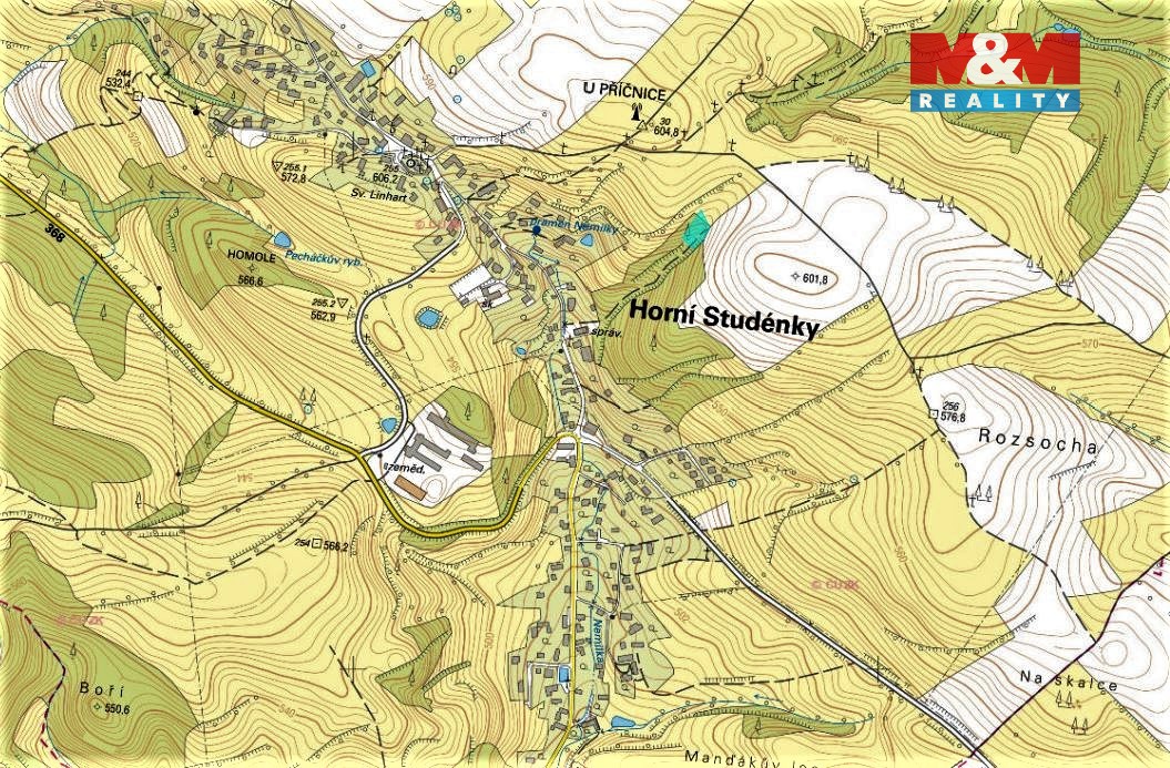 Prodej louky, 1864 m², Horní Studénky - 2
