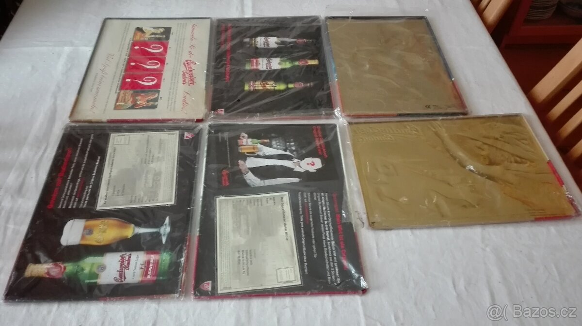 Plechové reklamní cedule Budweiser Budvar -6 ks - 2
