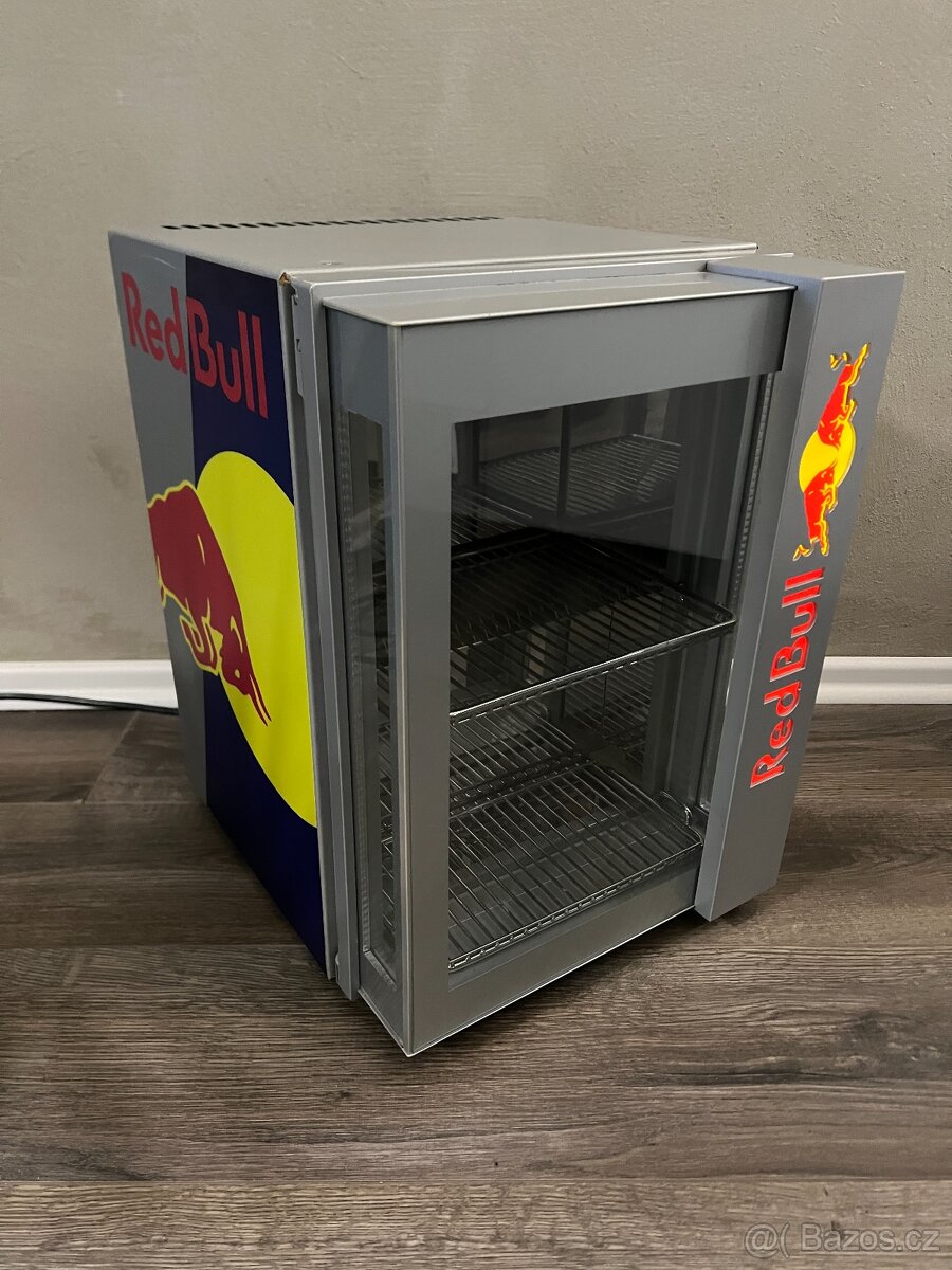 Red Bull prosklená LED mini lednice - 2
