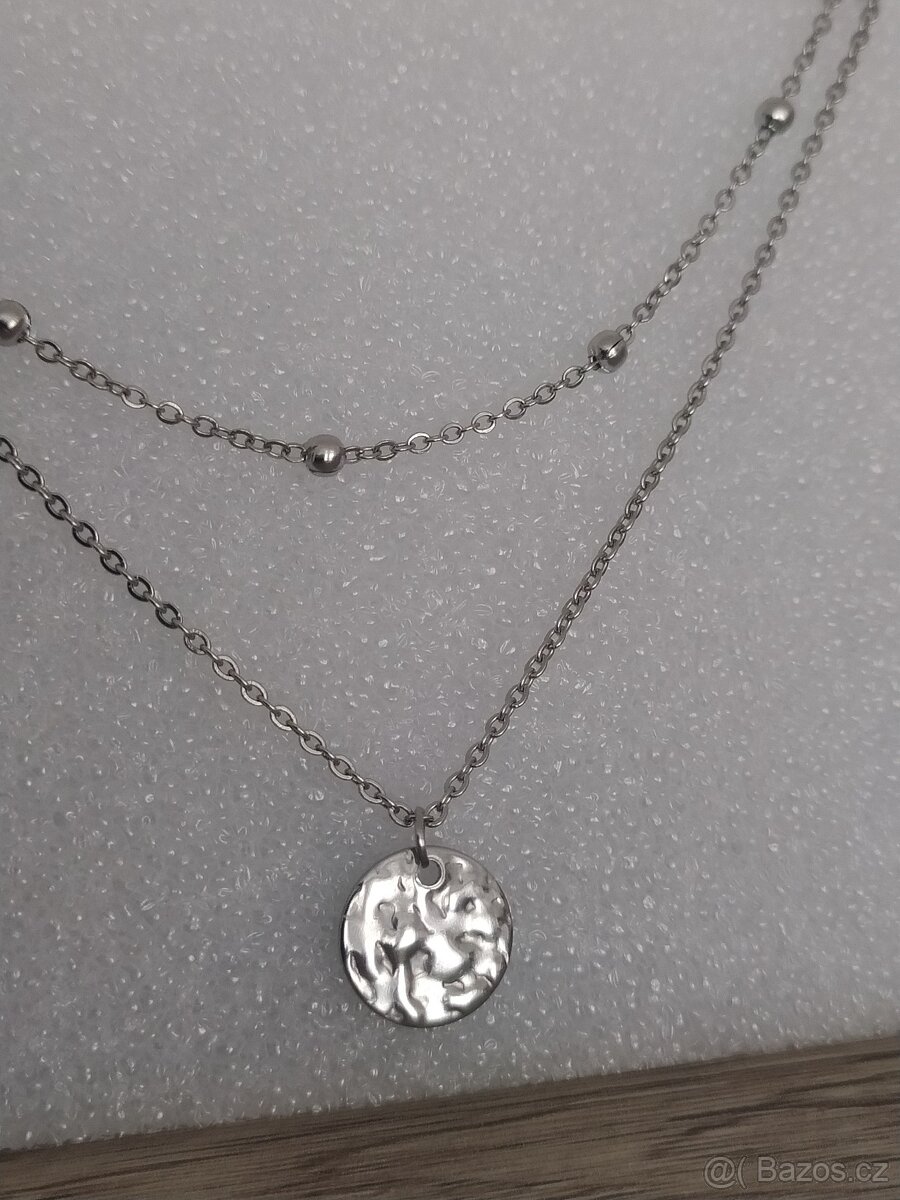Náhrdelník ocel vrstvený - 2