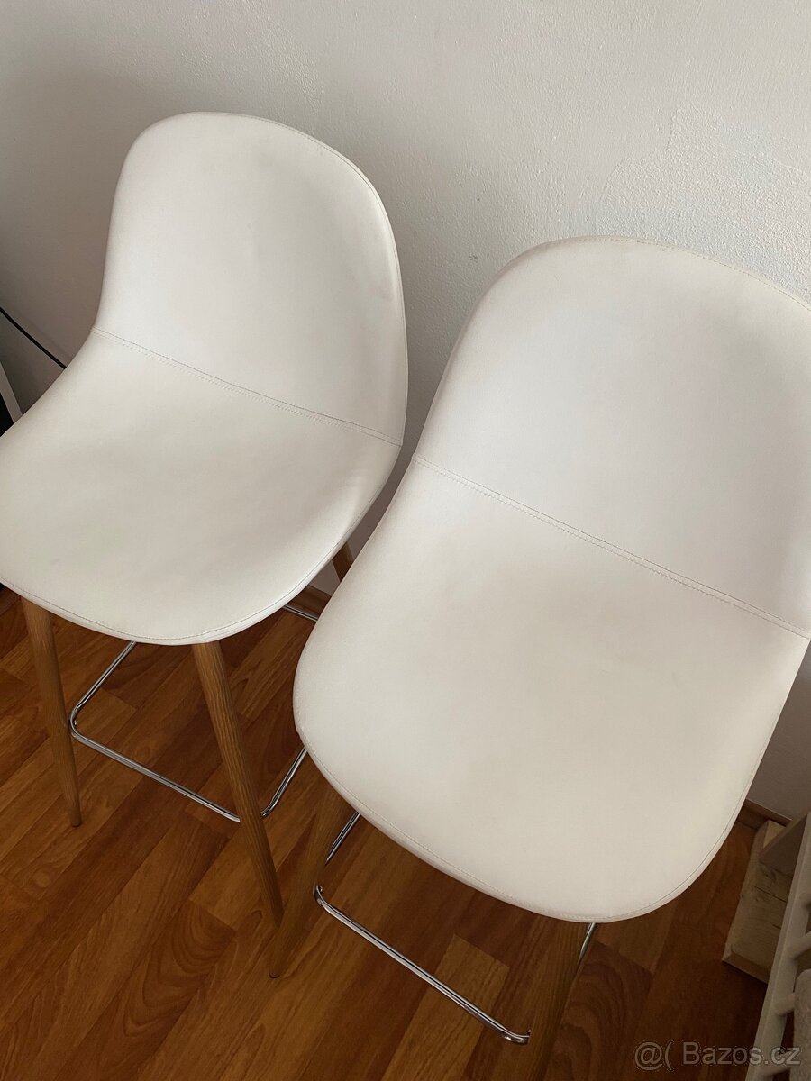 Barové židle bílé - 2
