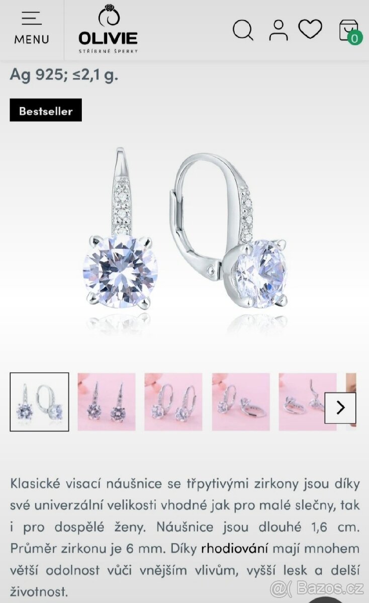 Nové náušnice olivie - 2