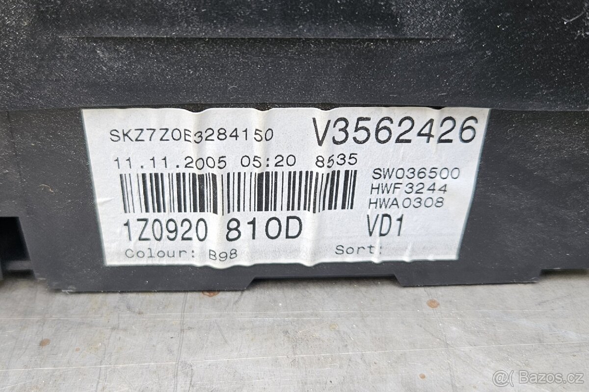 Přístrojový štít Škoda Octavia 2 - 2