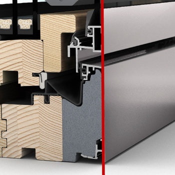 Dřevohlíníková okna - 2