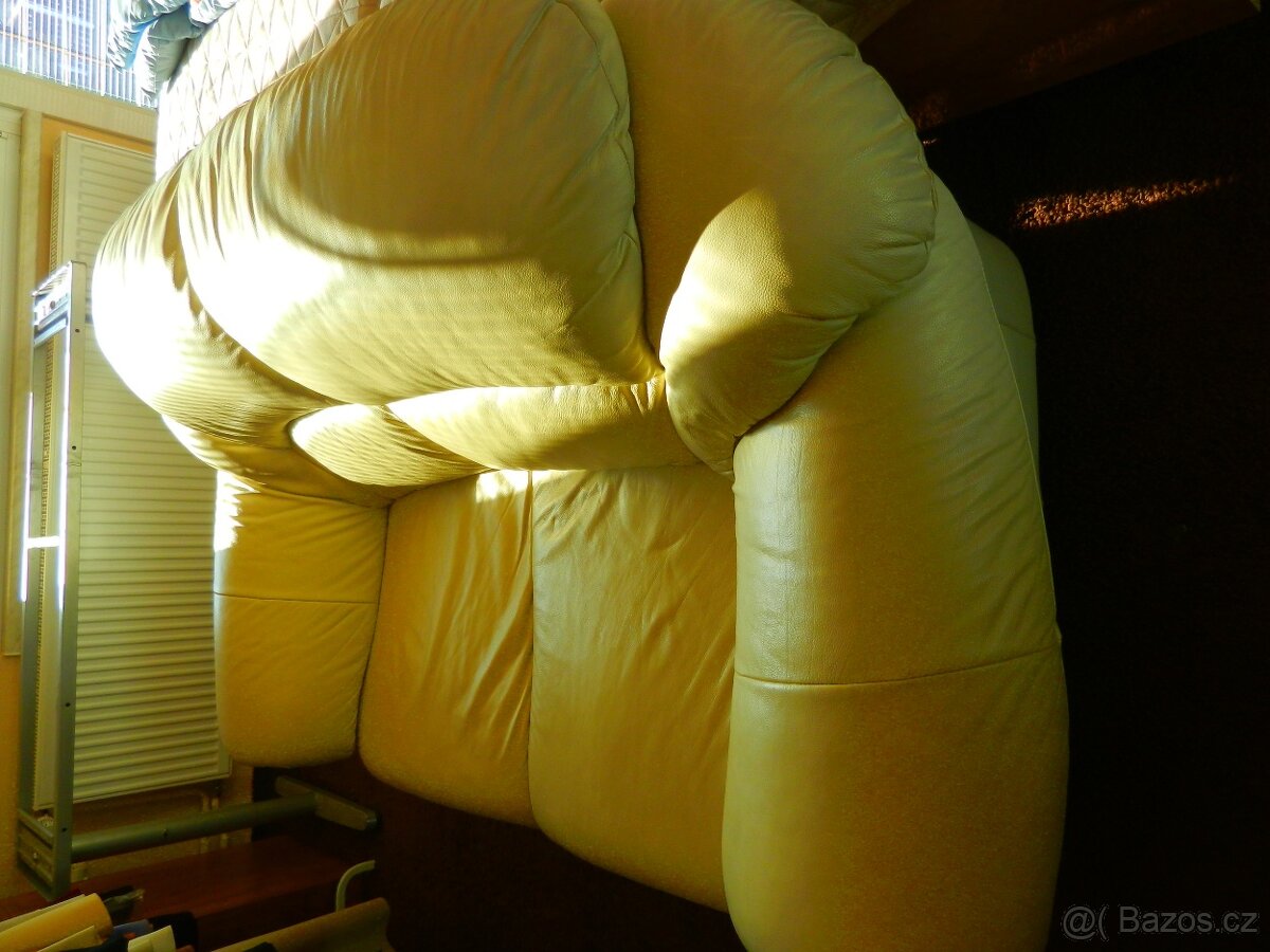 dvousedák kožená sedačka - 2